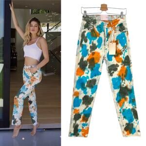 Revice Denim Ex-Boyfriend Jeans Making Dreams Wash Denim Tie-Dye Size 27